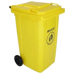 Wheelie Bin Plastic 240Ltr Yellow