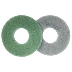 Floor Hard Surface Pad 225mm Pkt2 Green Diamond