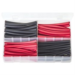 Tube Heat Shrink 100pc Black/Red AB221 Van
