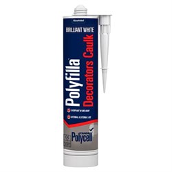 Decorators Caulk 380ml Brilliant White Polyfill