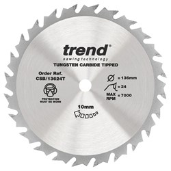 Sawblade Circ TCT 136mm 24T CSB/13624T Trend