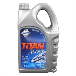 Engine Oil Titan Marine FC-W 10W30 4T 5Ltr Fuchs