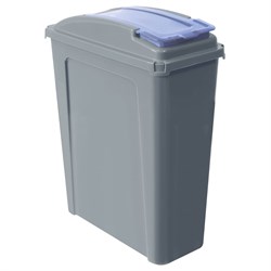 Bin Eco Recycling 25Ltr & Blue Lid 101725-Blue