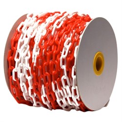 Chain Plastic 6mmx30Mtr Red White PC6RWP