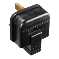 Plug 13A 240v Black HDPT138-01
