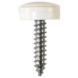 Screw No.Plate Hinge Dom White (100Pairs)NP3 Van