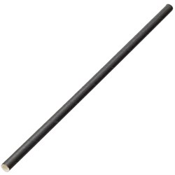 Straw Paper Black 200 x 6mm/8