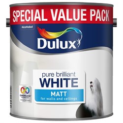 Paint Pure Brilliant White 3Ltr Dulux 391477