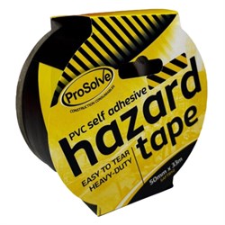 Tape Adhesive 50mm x 33Mtr Blk/Yellow SAFTBY2