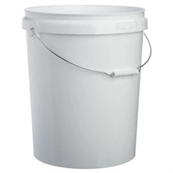 Feed Bucket White 26Ltr c/w Handle & Lids