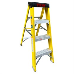Step Ladder Fibreglass 4 Tread TNGFHS4 Titan