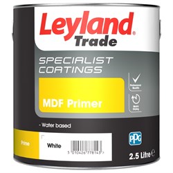 Paint MDF White 2.5Ltr 308453 Leyland Trade