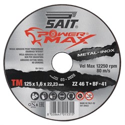 Disc Cutting 125x1.6x 22.23 ZZ 46T Powermax-TM
