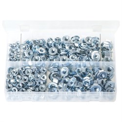 Flange Nut Metric Serra Assort 330pc AB104N Van