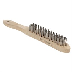 Wire Brush 4 Row Stainless Steel