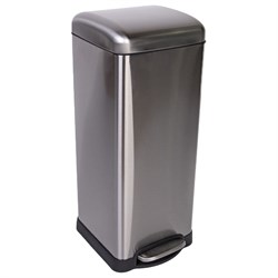 Pedal Bin 30Ltr Brushed Steel Soft Close 104676