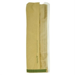 Baguette Bag N/F Kraft Si/Window 4x6x14cm VNWB4