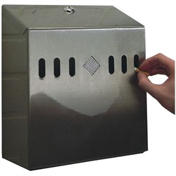 Cigarette Bin Wall Mount S/S H30xW26.5cm CB220