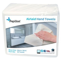 Hand Towel Luxury 10x50 Airlaid AE300/ALTF500