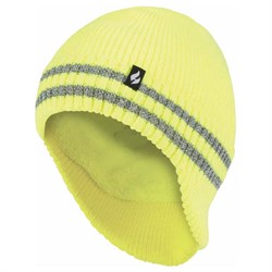 Beanie Hat Heat Holder Yellow Drop Neck