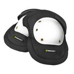 Knee Pads De-Luxe White Cap BBKP02 (Per Pair)