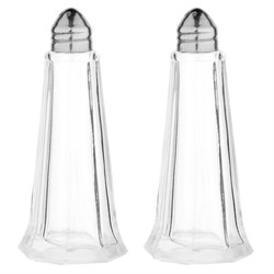 Salt or Pepper Shaker Chrome Plated Top 30ml