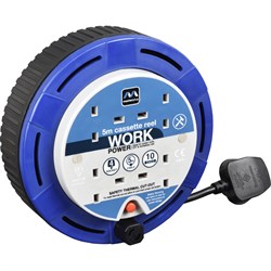 Cable Reel 240v 5Mtr 4 Way Masterplug Work