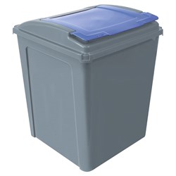 Bin Eco Recycling 50Ltr & Blue Lid 101726-Blue