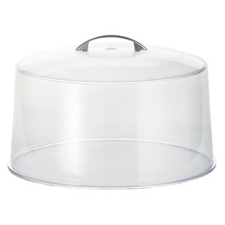 Cake Cover Clear c/w Met Handle 12 x 7.5
