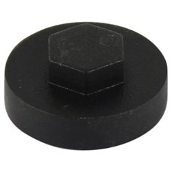 Hex Head Cover Caps 16mm Black (100)