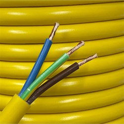 Cable 2.5mm x 3Core Arctic Yellow (Per Mtr)