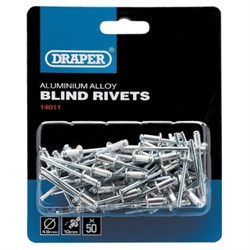 Pop Rivet Alu 4.8 x 10mm (Pkt50) 14011 Draper