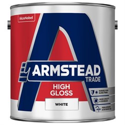 Paint High Gloss White 2.5Ltr Trade Armstead
