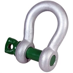 Shackle Bow 1T Green Screw Pin SH0034