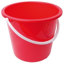 Bucket Plastic 10Ltr Red 102834-R Scott