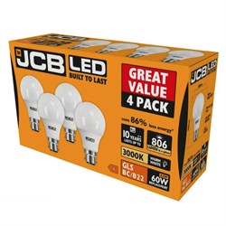 Lamp LED GLS BC B22 60W 3000K Warm White (Pkt6)