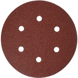 Disc Sanding 150mm 120G 6H Velcro Red 90709 Sait