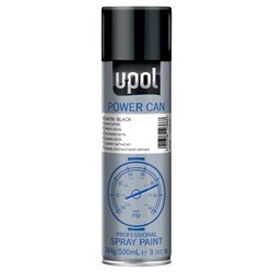 Paint Spray Satin Black PCSB/AL VOC 335g U-Pol