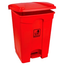Pedal Bin Polypropylene 45ltr Red 101709-R