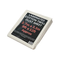 Dust Cover Laminated Cotton 12' x 9' LAMCTD1