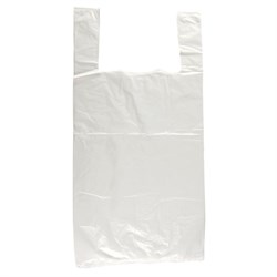 Carrier Bag Wht V/Style 12x19x23