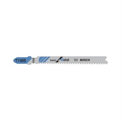 Jigsaw Blade T118B Metal Pkt5 2-608-631-014 Bosch