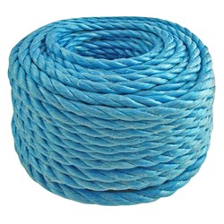 Rope Polyprop Stranded 6mm 30Mtr Blue PP06BE30