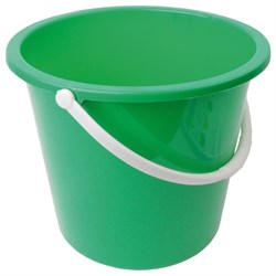Bucket Plastic 10Ltr Green 102834-G Scott