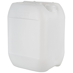 Jerry Can 10Ltr White Plastic c/w Cap