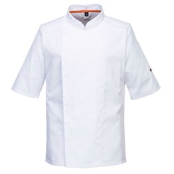 Portwest C746 Mesh Air Pro Stretch Short Sleeve Chefs Jacket