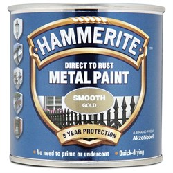 Metal Paint Smooth Gold 250ml 5084847 Hammerite