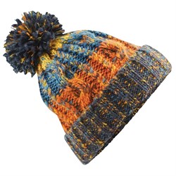 Beanie Hat Pom Pom Retro Blue BC486