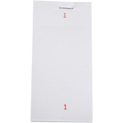 Check Pad Endfold White (100) Single Leaf PAD12-