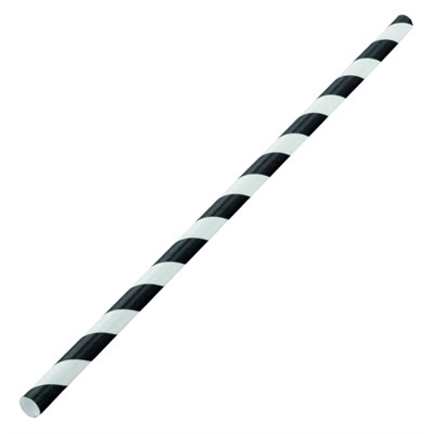 Straw Paper Bl/White 8